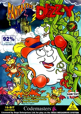 Fantastic Dizzy (USA, Europe) (En,Fr,De,Es,It) box cover front